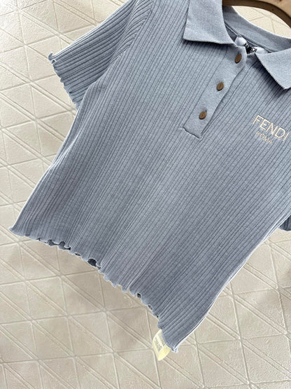 F*♥2025 new product Knitted short sleeves