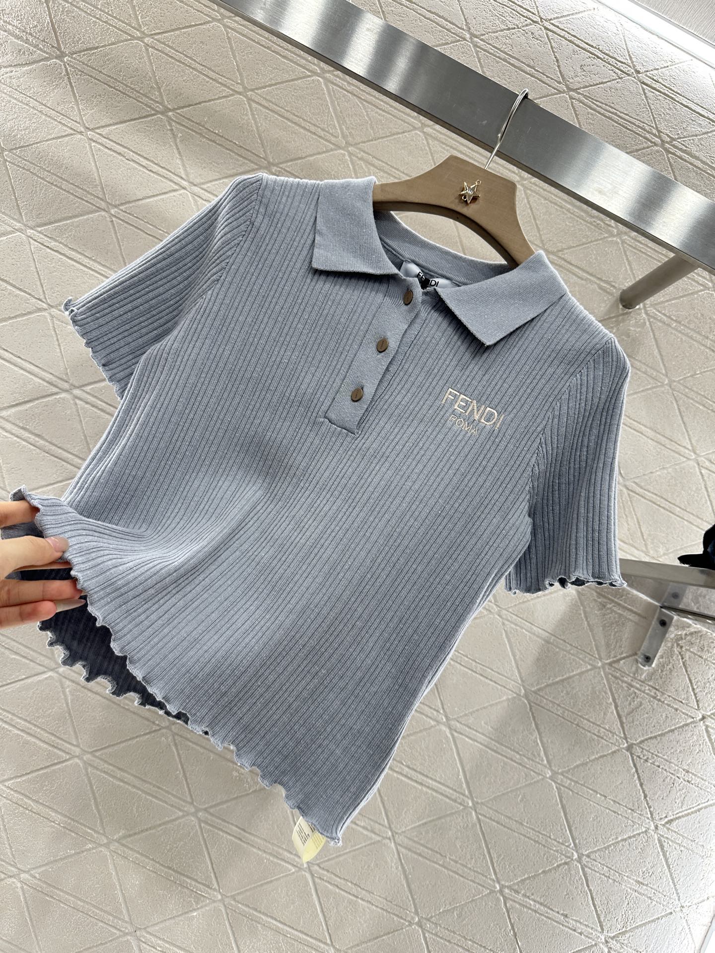 F*♥2025 new product Knitted short sleeves
