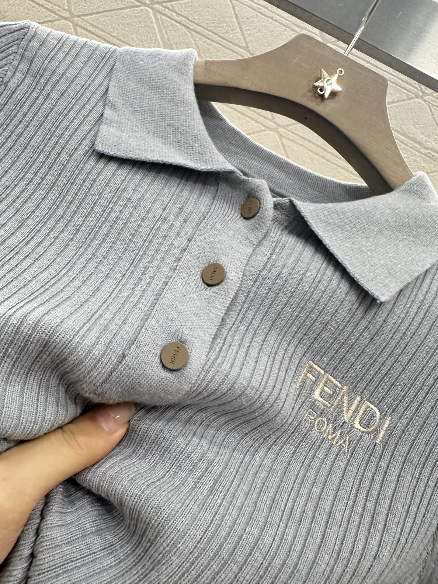 F*♥2025 new product Knitted short sleeves