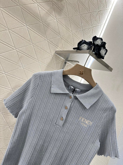 F*♥2025 new product Knitted short sleeves
