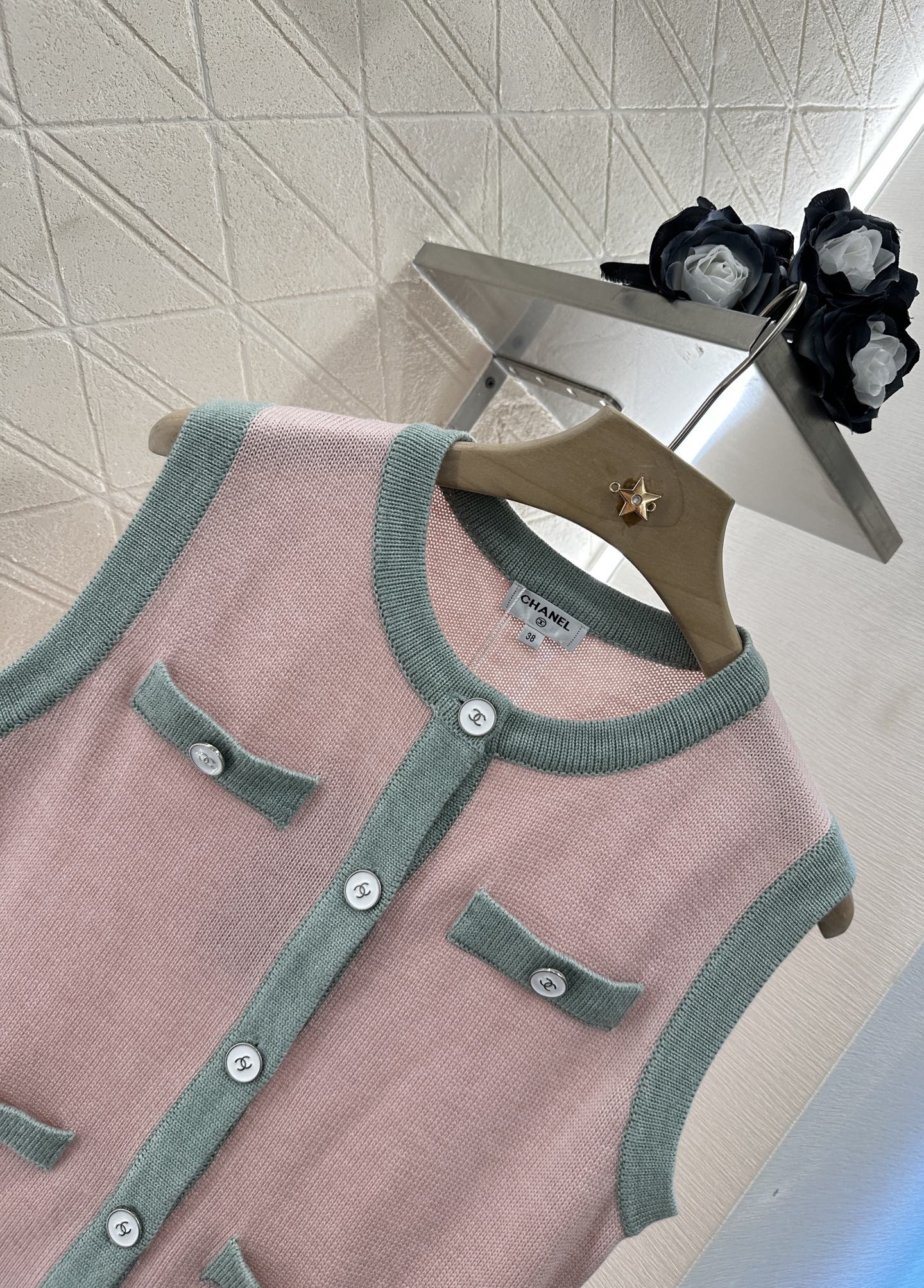 C*♥2025 new product Button knitted vest
