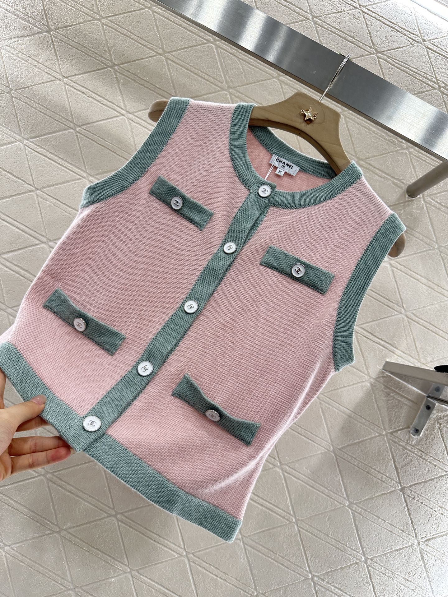 C*♥2025 new product Button knitted vest