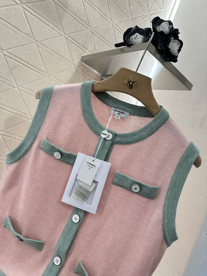 C*♥2025 new product Button knitted vest