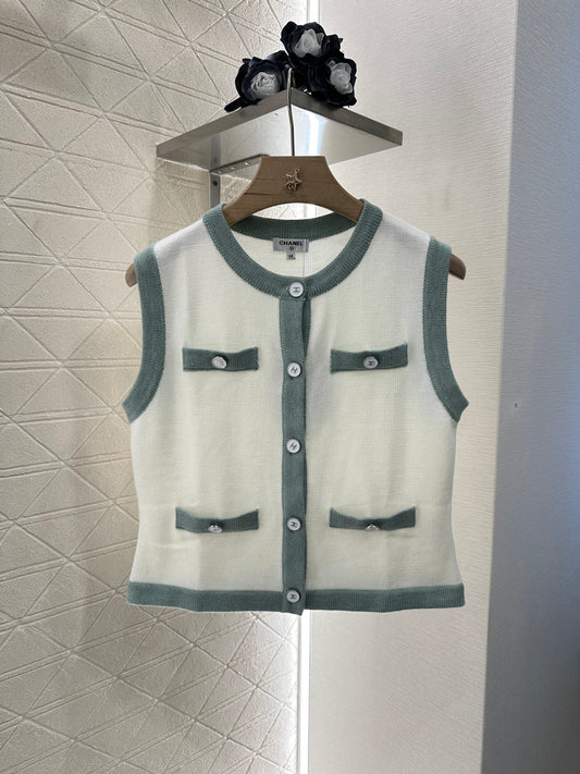 C*♥2025 new product Button knitted vest