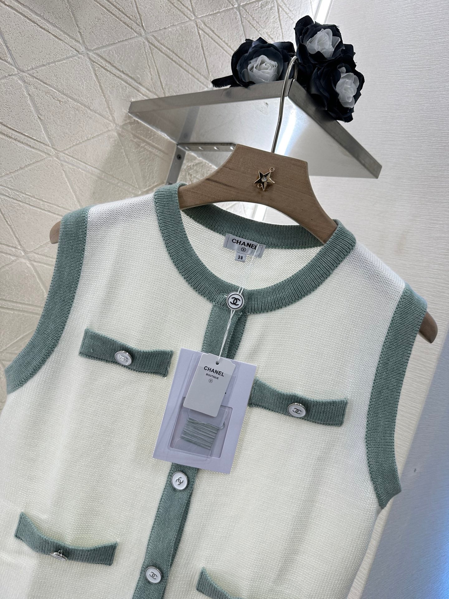 C*♥2025 new product Button knitted vest