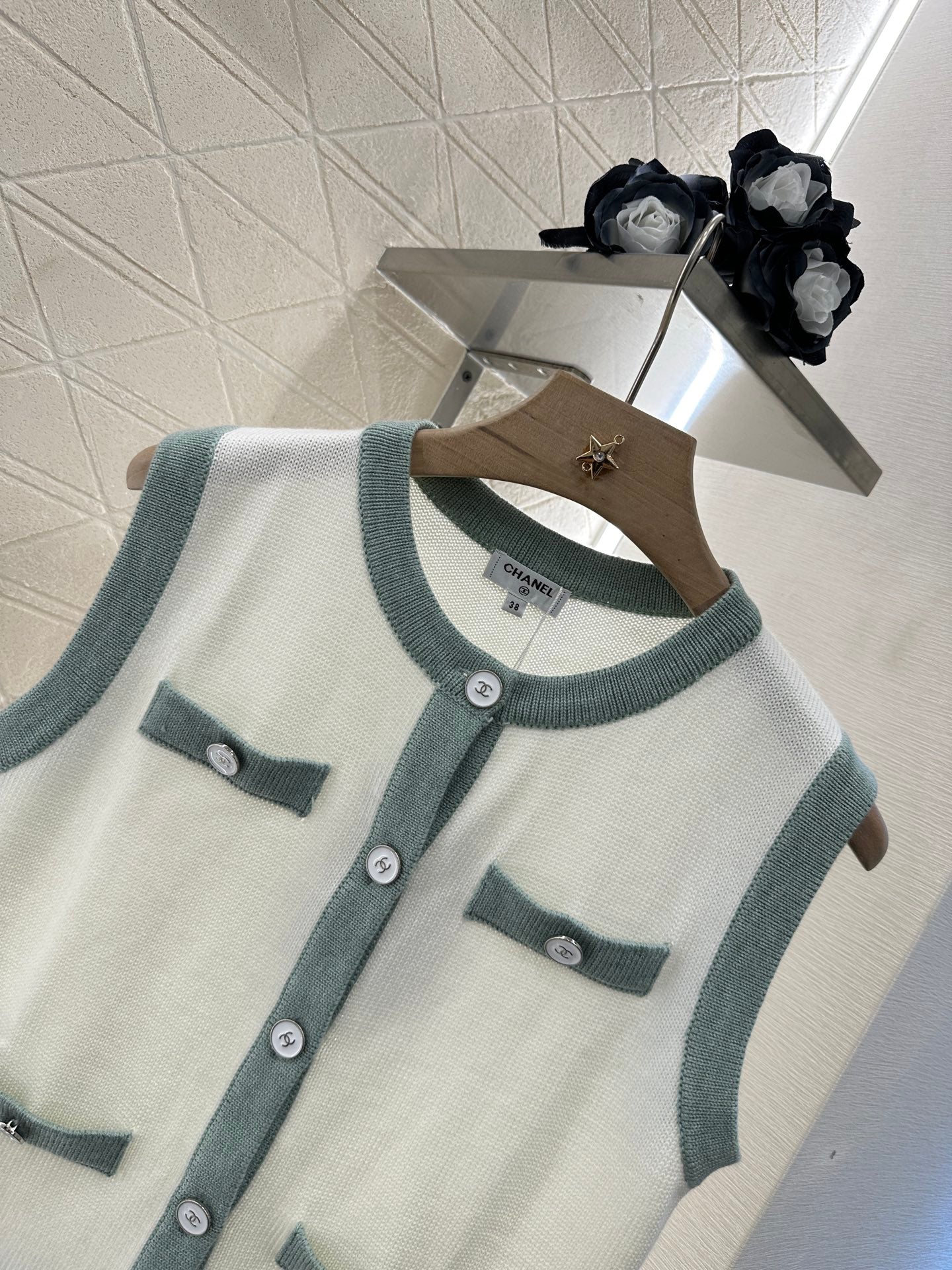 C*♥2025 new product Button knitted vest