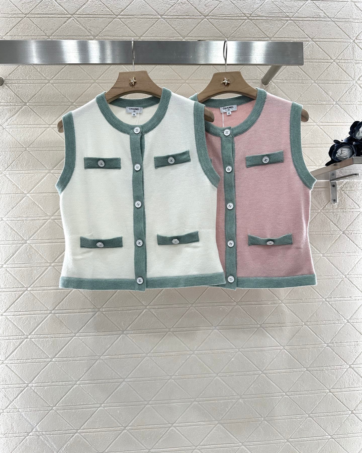 C*♥2025 new product Button knitted vest