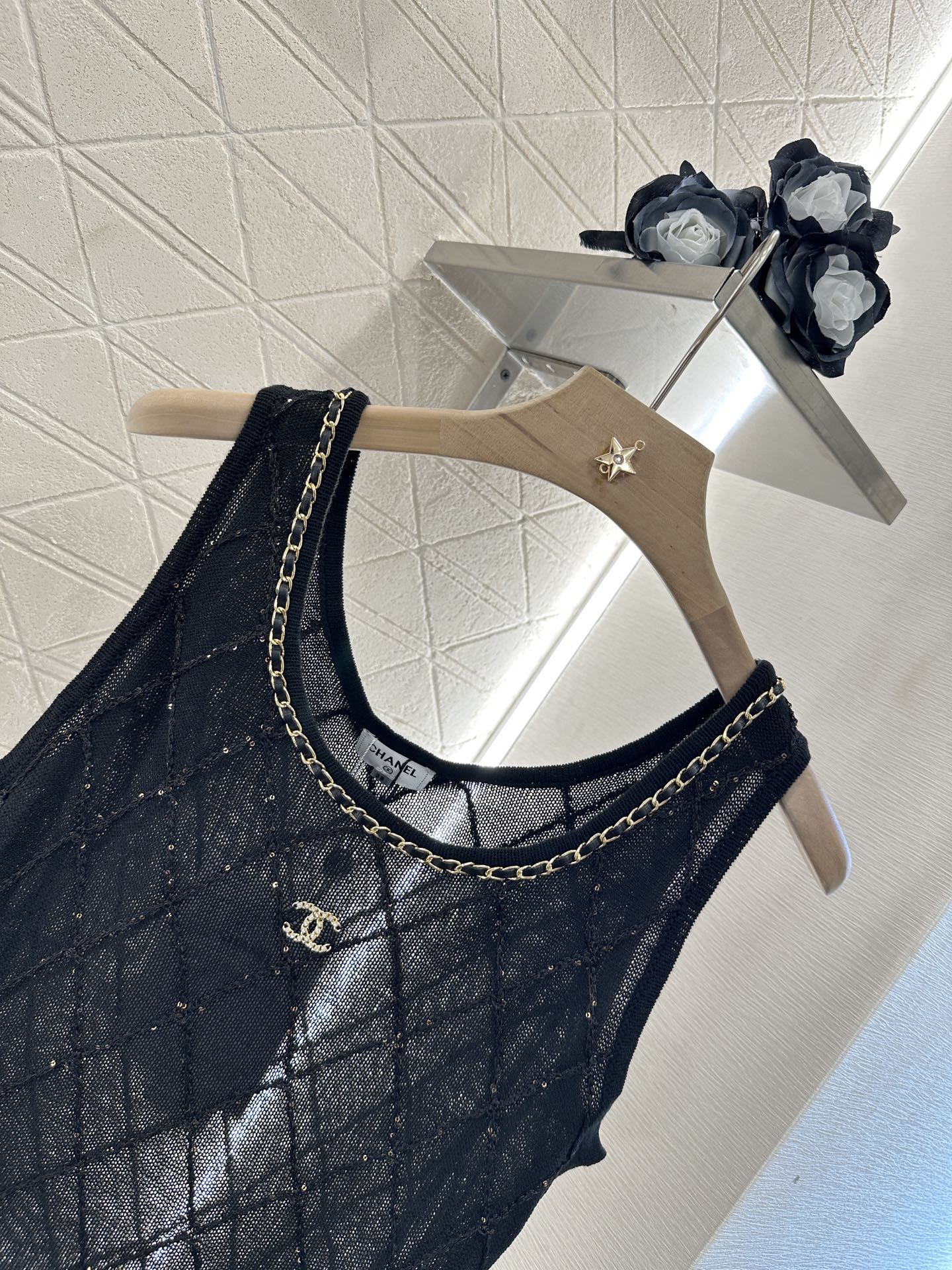 C*♥2025 new product Diamond knitted vest