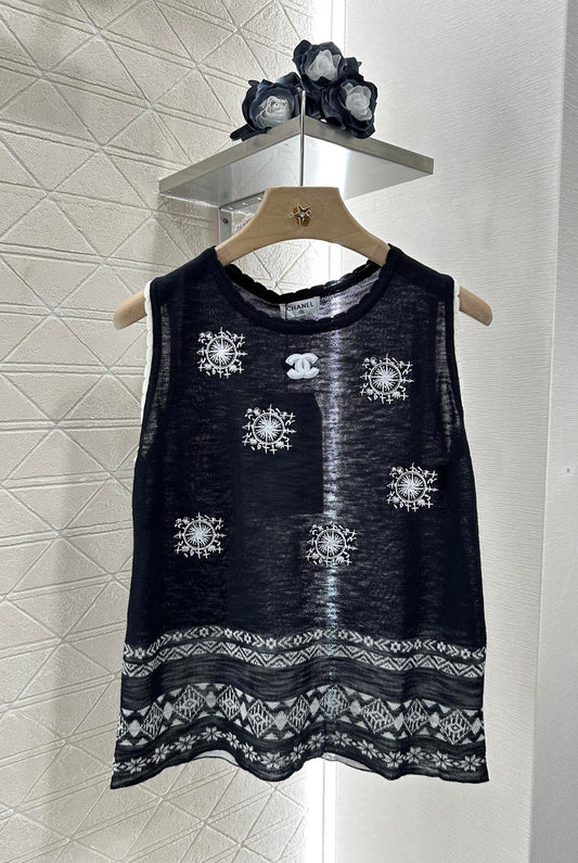 C*♥2025 new product Embroidered vest