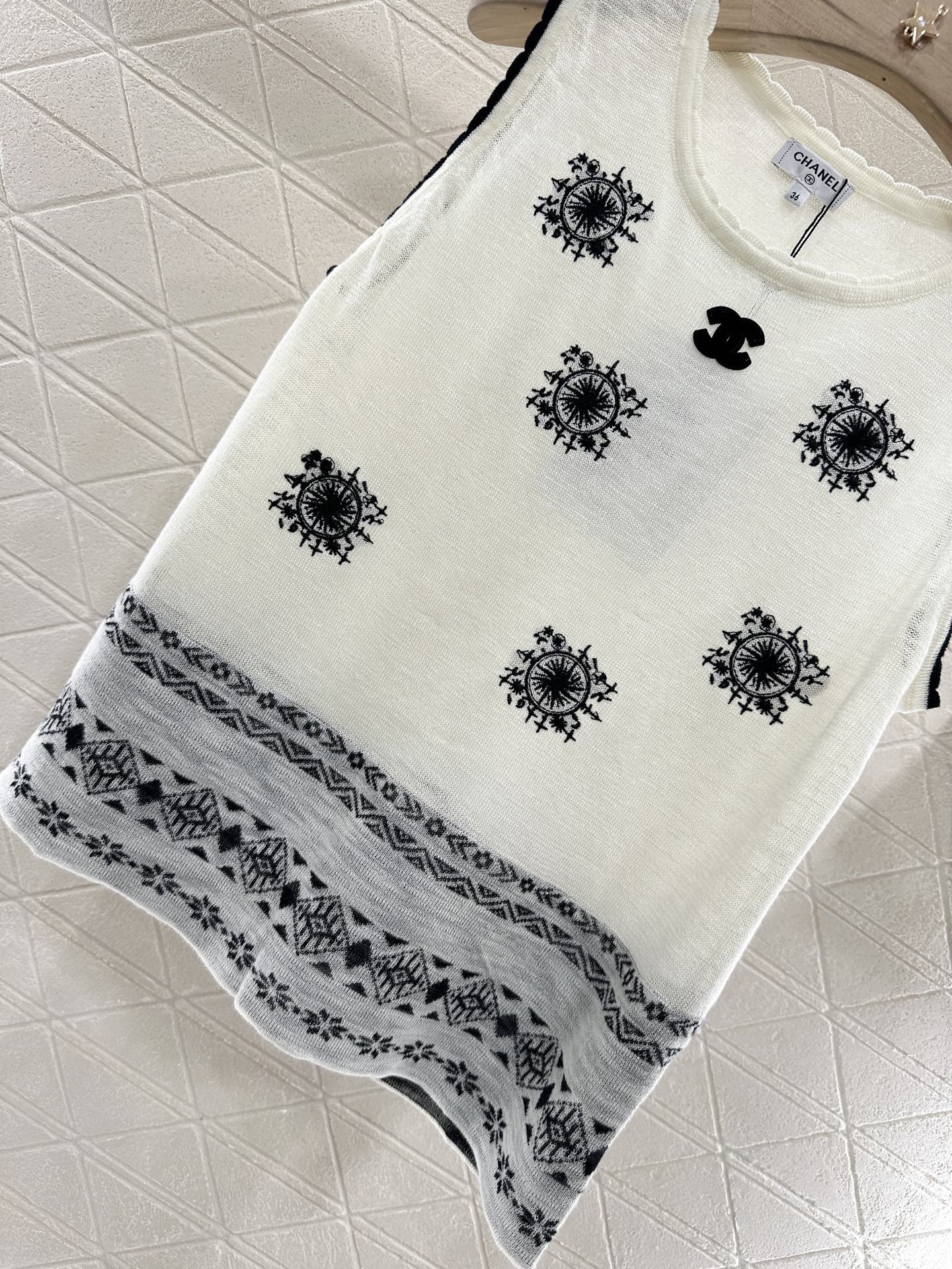 C*♥2025 new product Embroidered vest