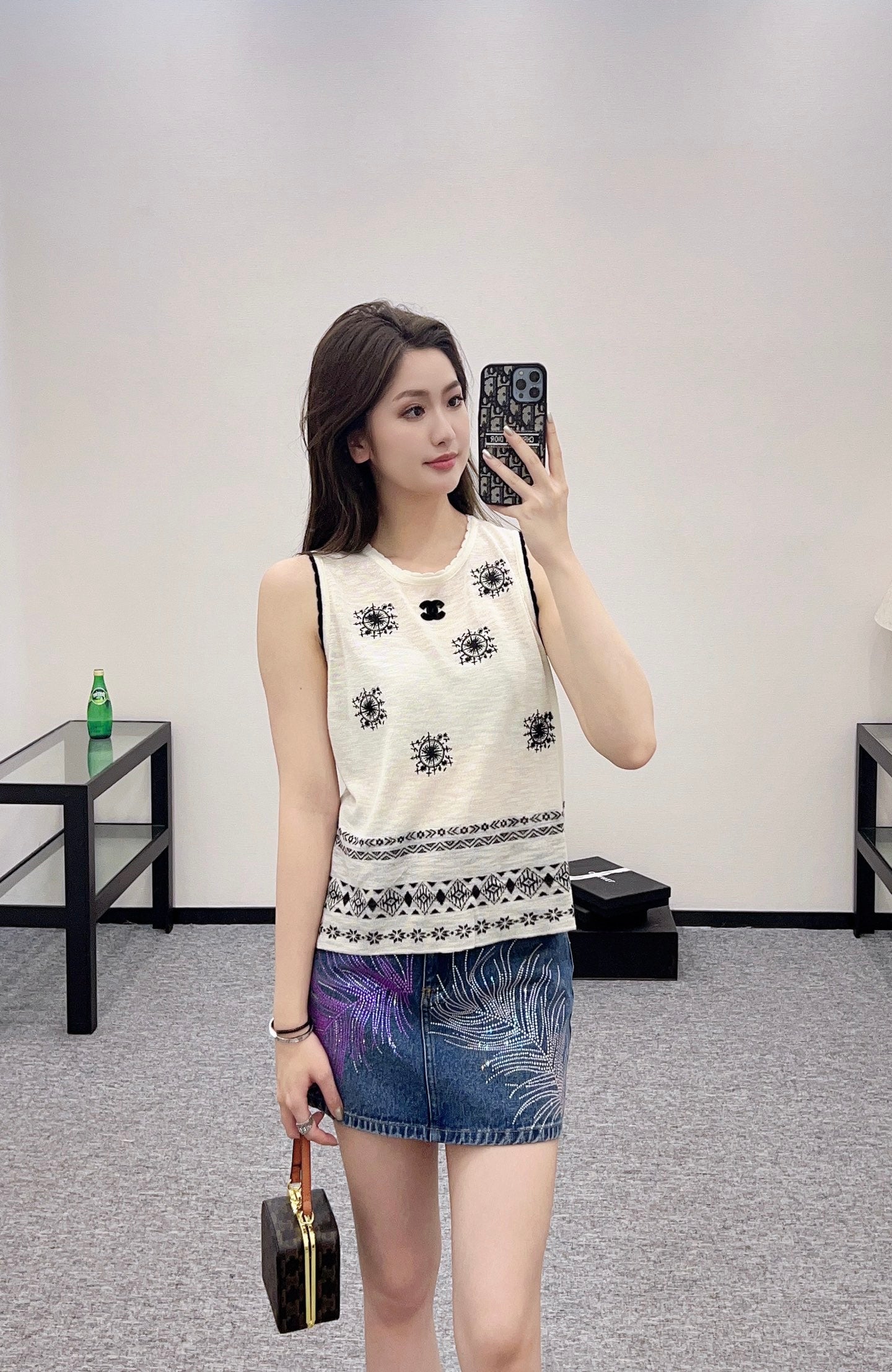 C*♥2025 new product Embroidered vest