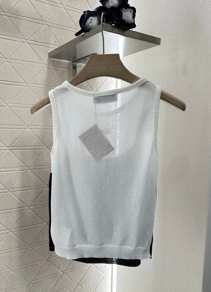 Mi*mi*♥2025 new product Fake two-piece vest