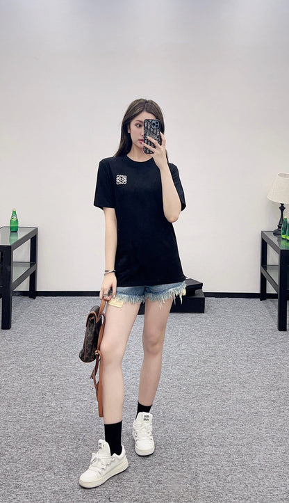 L*♥2025 new product Beaded short sleeves