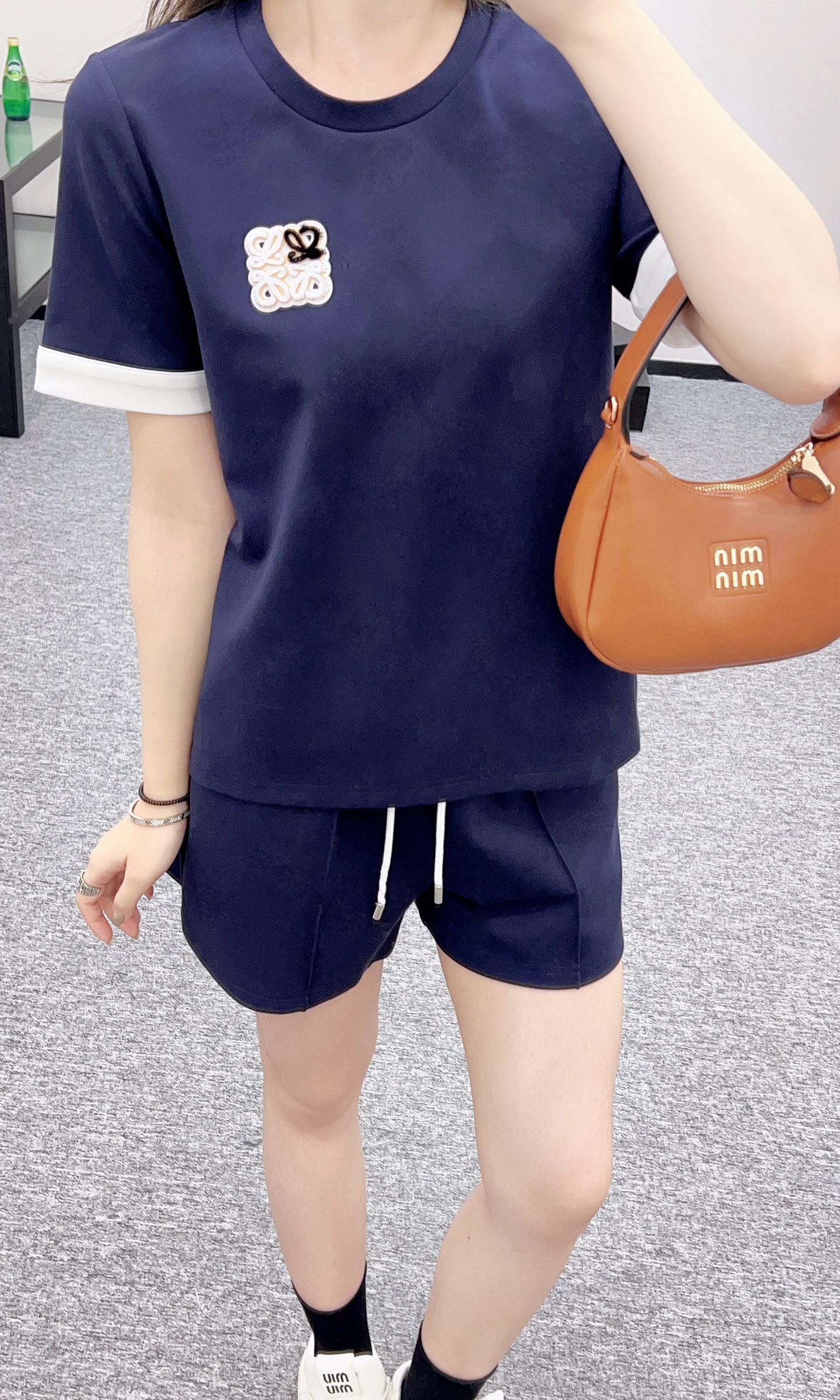 L*w*♥New product Short-sleeved shorts set