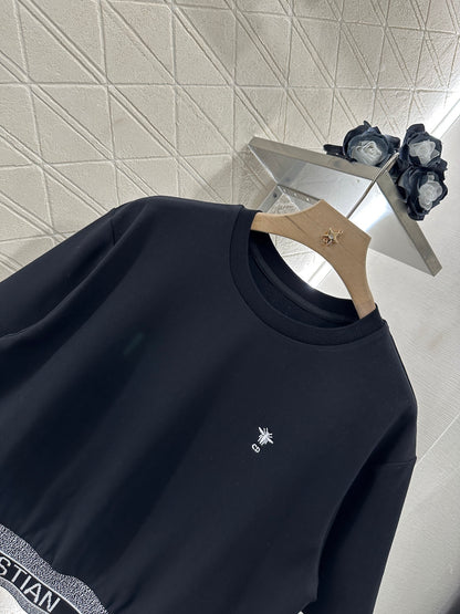 D*♥New arrival Round neck ribbon top and shorts set