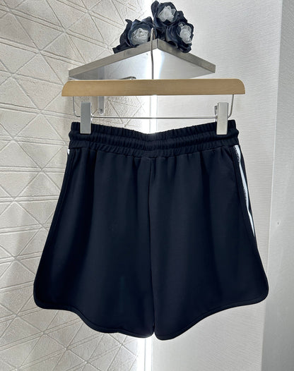 D*♥New arrival Round neck ribbon top and shorts set