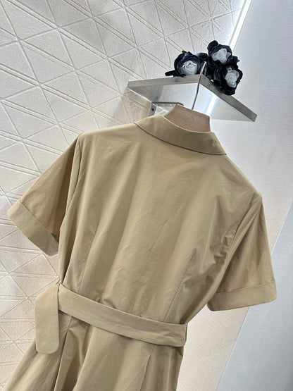 Mi*mi*♥2025 new products Belt shirt dress