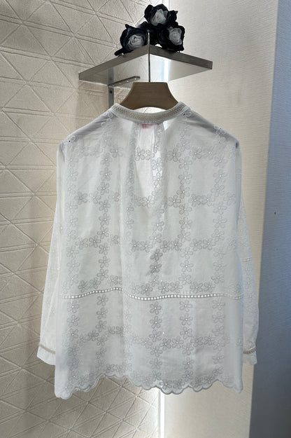 V*♥New Arrival Embroidered Top and Shorts Set