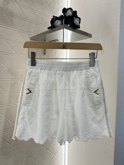 V*♥New Arrival Embroidered Top and Shorts Set