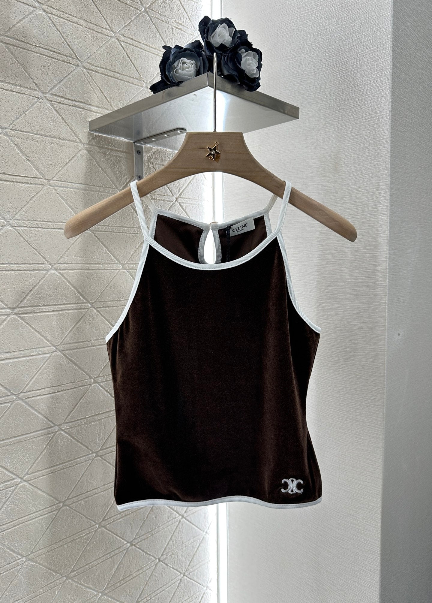 C*♥New Arrival Velvet Tank Top and Shorts Set