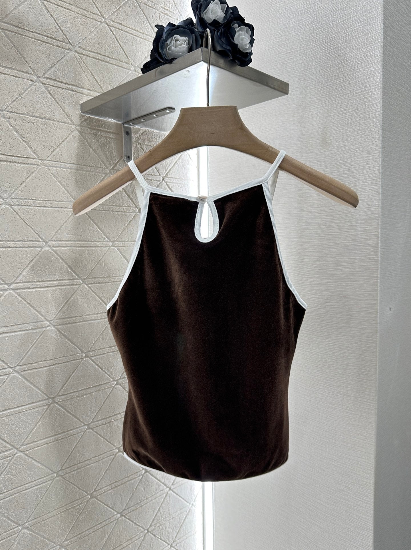 C*♥New Arrival Velvet Tank Top and Shorts Set
