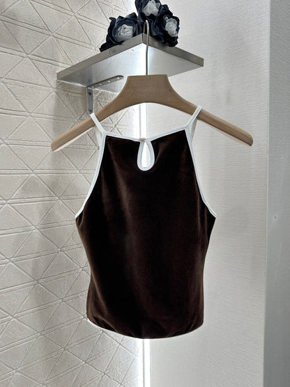 C*♥New Arrival Velvet Tank Top and Shorts Set