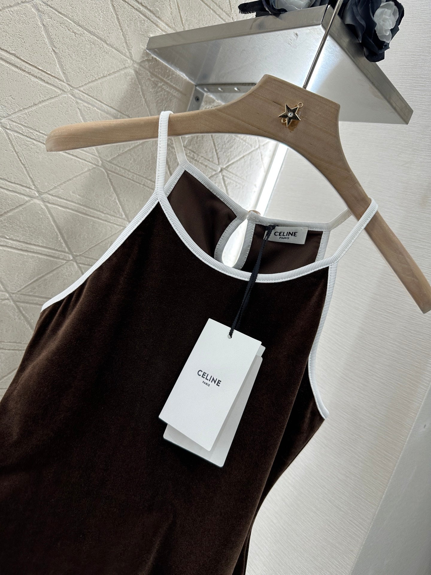 C*♥New Arrival Velvet Tank Top and Shorts Set