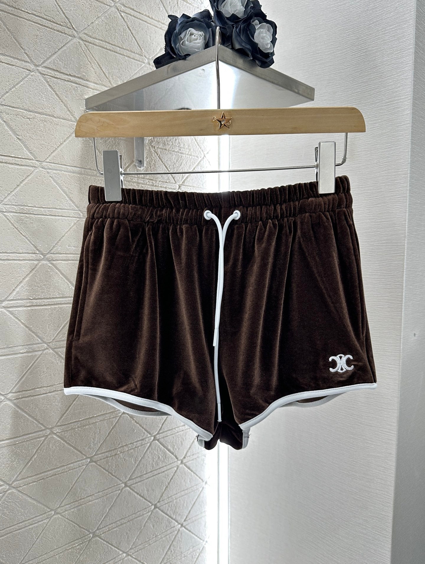 C*♥New Arrival Velvet Tank Top and Shorts Set