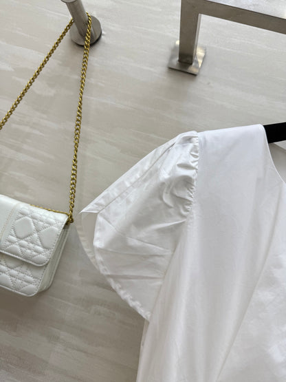D*♥2025 new style waist-length puff sleeve dress