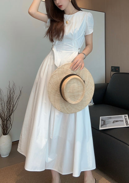 D*♥2025 new style waist-length puff sleeve dress