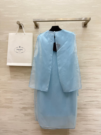 P♥2025 new four-piece layered organza dress