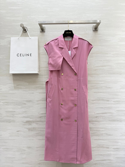 Ce*♥2025 New Style Trench Coat Style Waist Dress