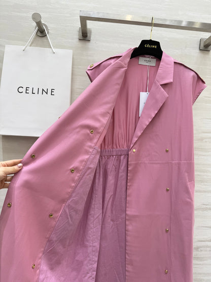 Ce*♥2025 New Style Trench Coat Style Waist Dress