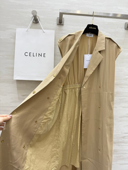 Ce*♥2025 New Style Trench Coat Style Waist Dress