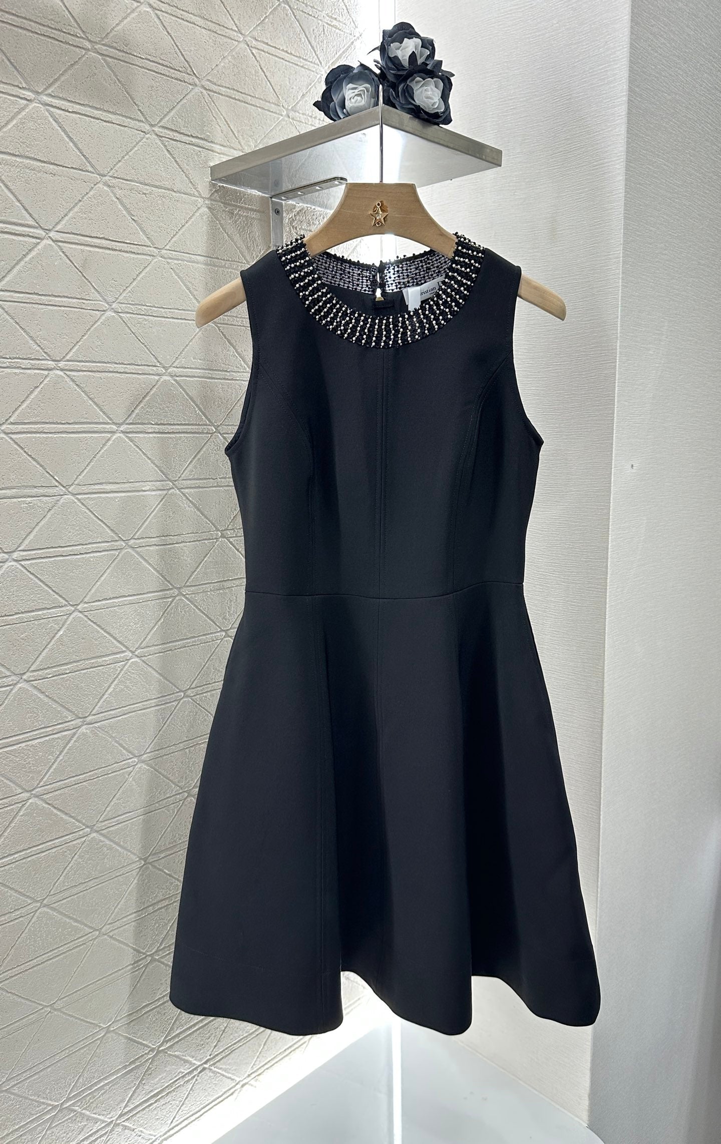 D*♥2025 new products Beaded sleeveless dress