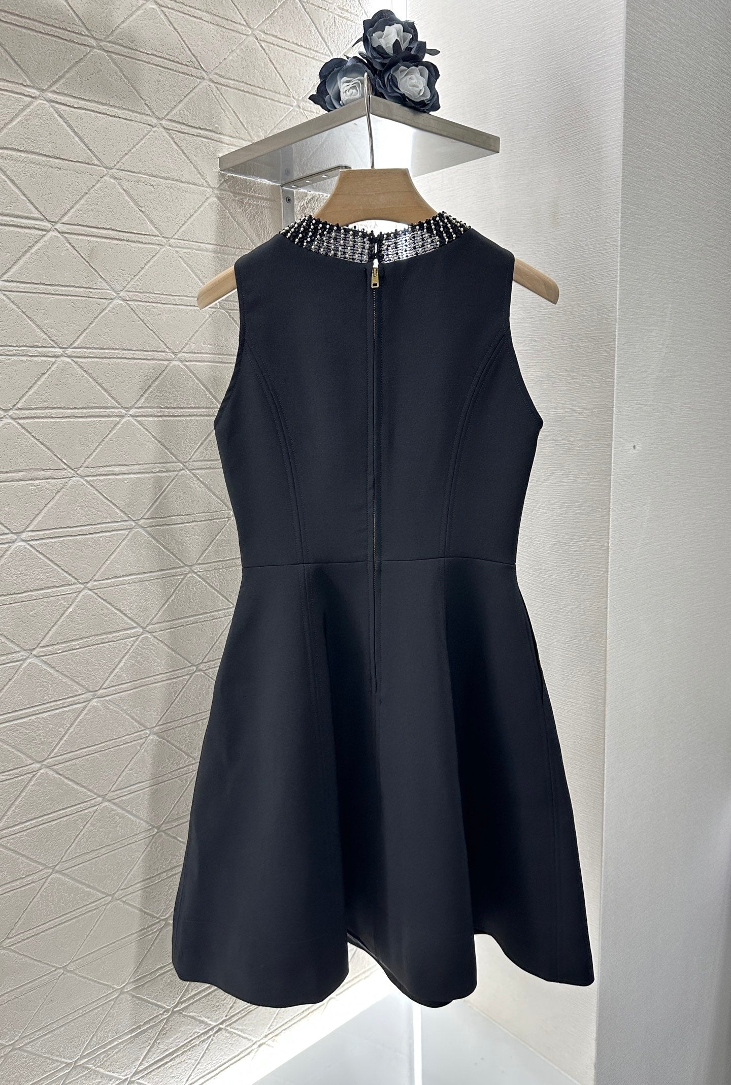 D*♥2025 new products Beaded sleeveless dress