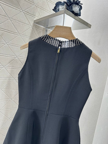 D*♥2025 new products Beaded sleeveless dress