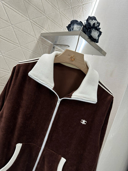 C*♥2025 new products Velvet leisure suit