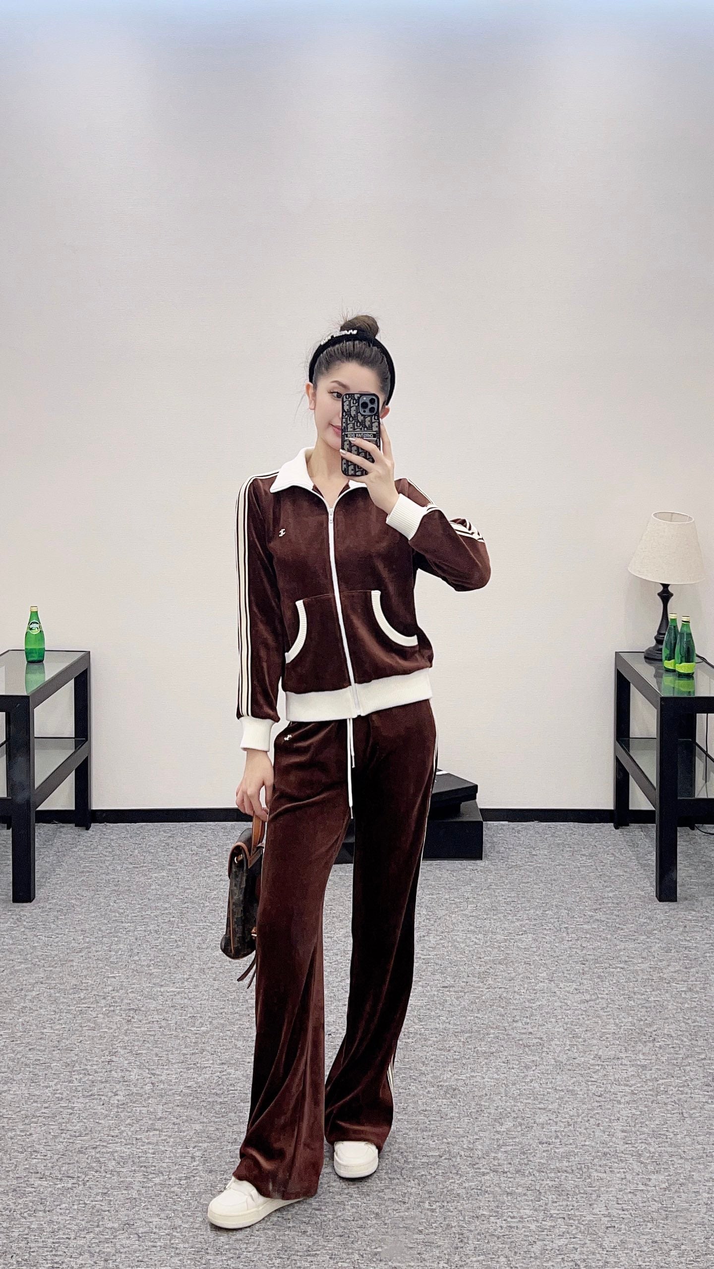 C*♥2025 new products Velvet leisure suit