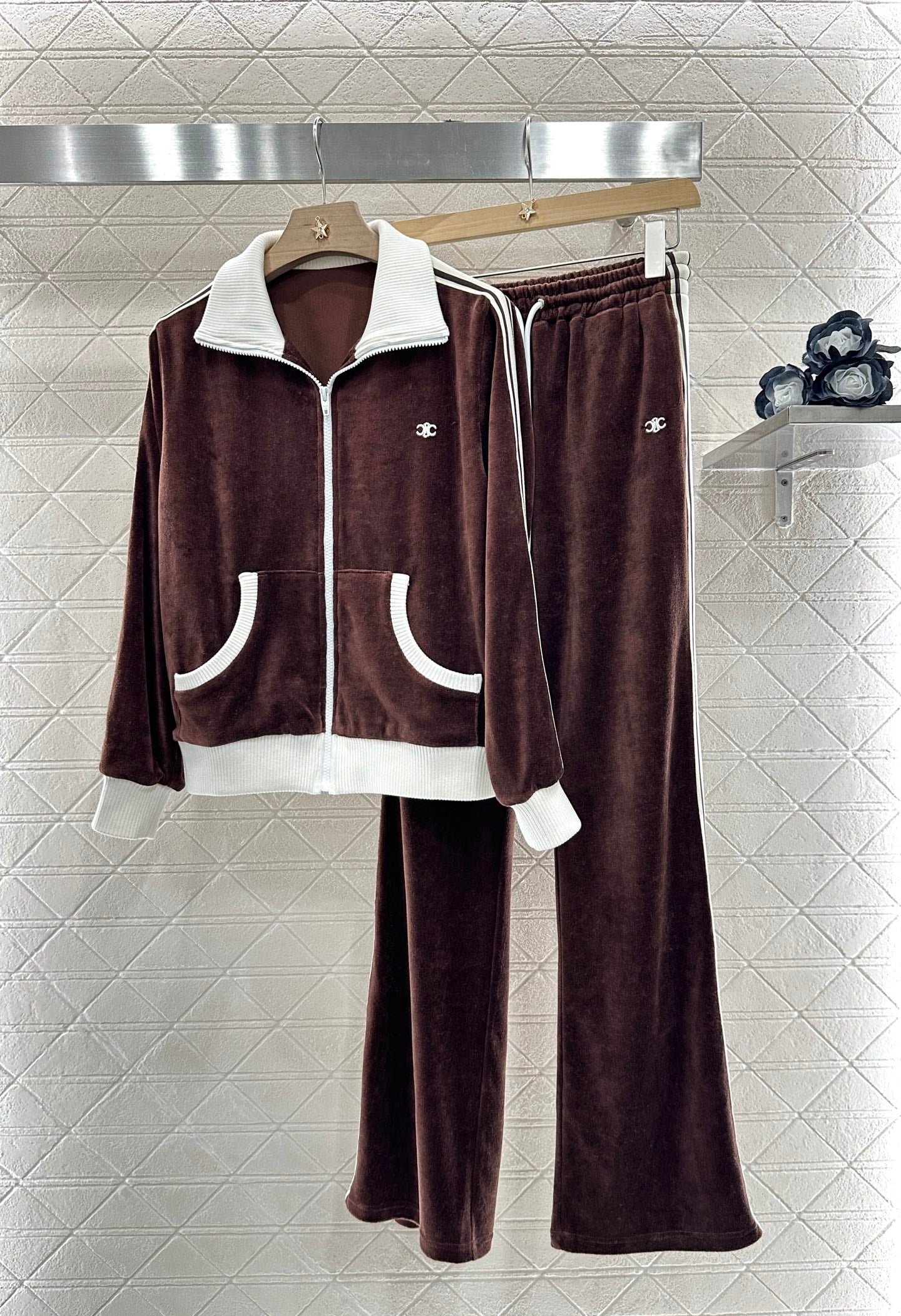 C*♥2025 new products Velvet leisure suit