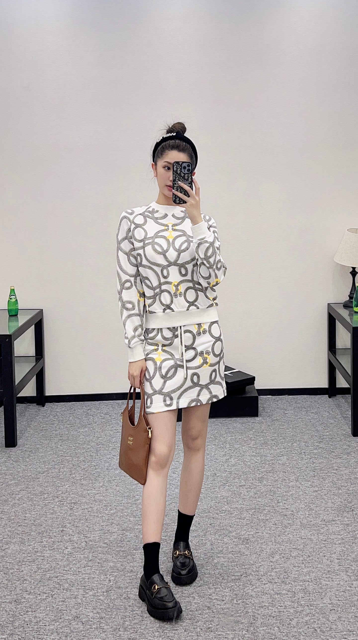 H*♥2024 new products Sweater skirt set