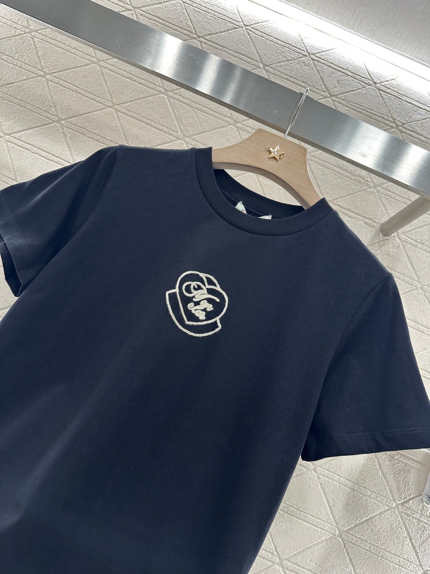 M*♥2025 new product Heart letter short sleeves