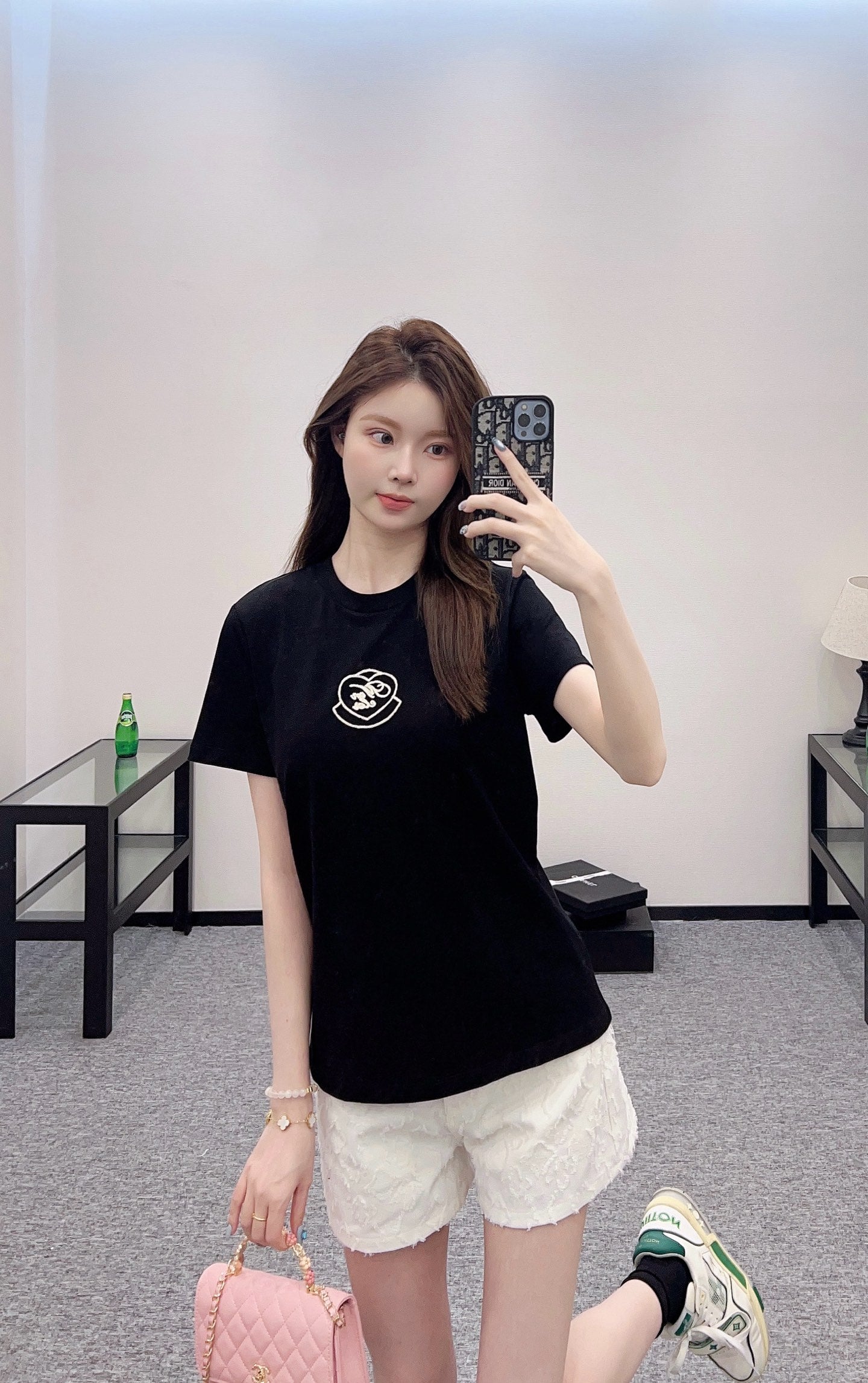 M*♥2025 new product Heart letter short sleeves