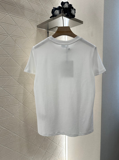 M*♥2025 new product Heart letter short sleeves