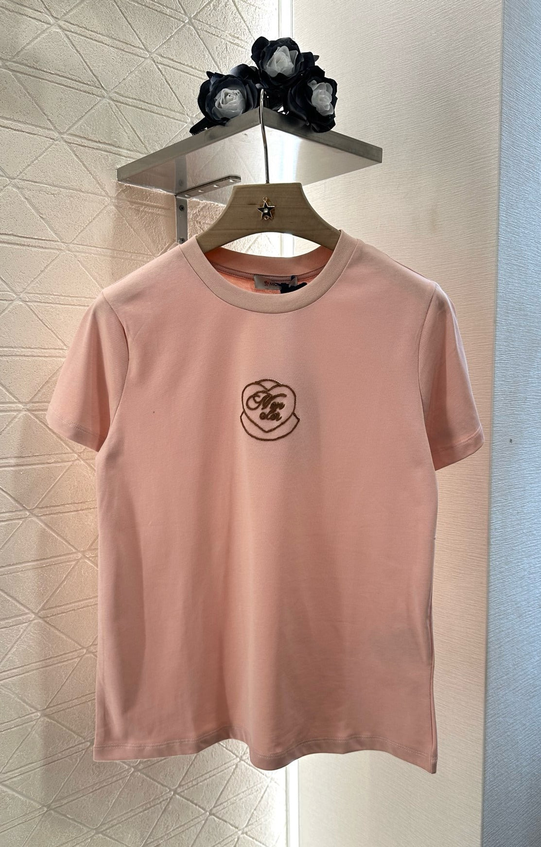 M*♥2025 new product Heart letter short sleeves