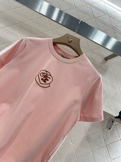 M*♥2025 new product Heart letter short sleeves