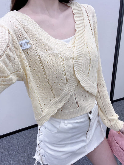 C*♥2025 New Cardigan Two-piece Set