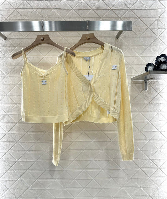 C*♥2025 New Cardigan Two-piece Set