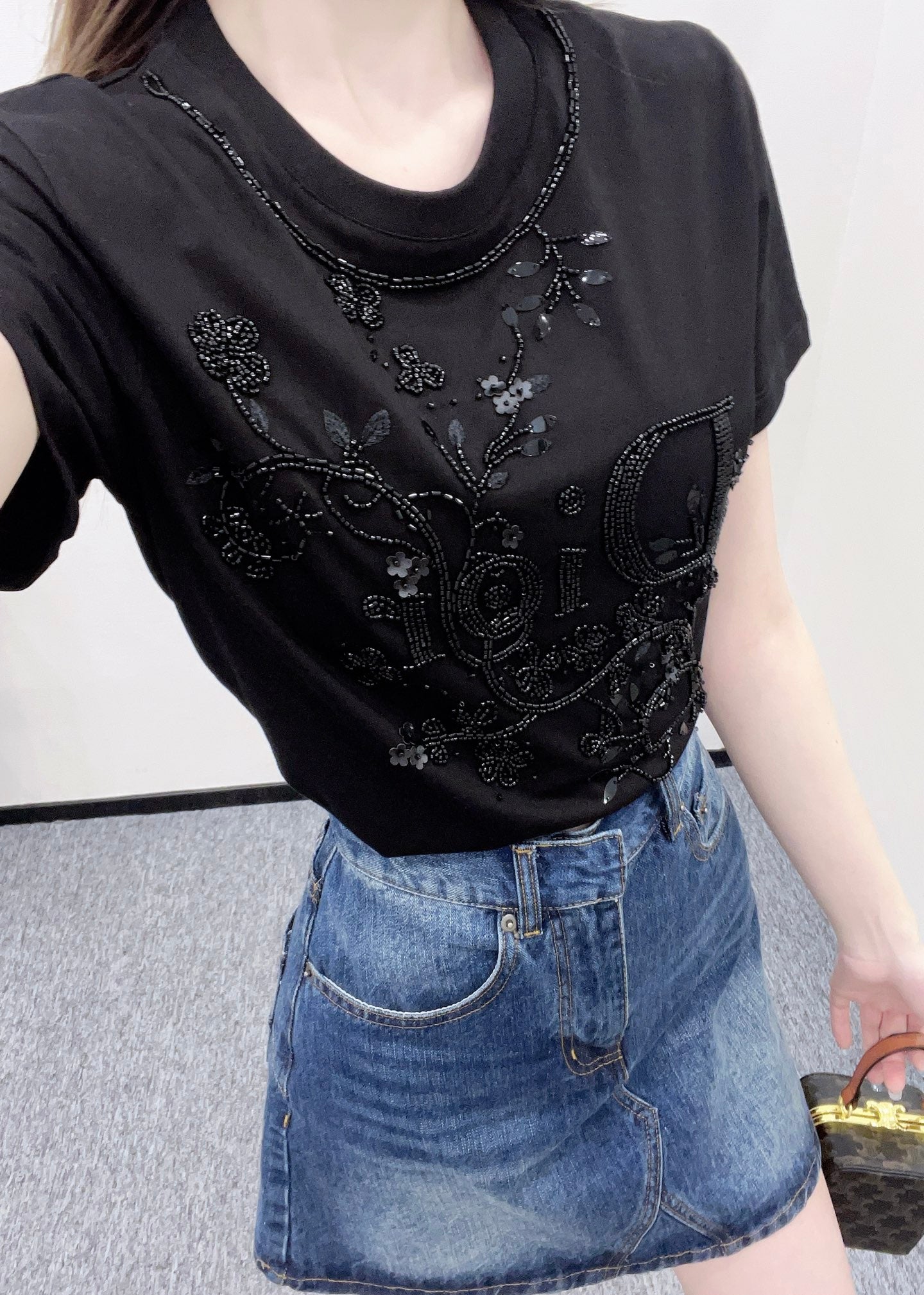D*♥2025 new products Embroidered short sleeves
