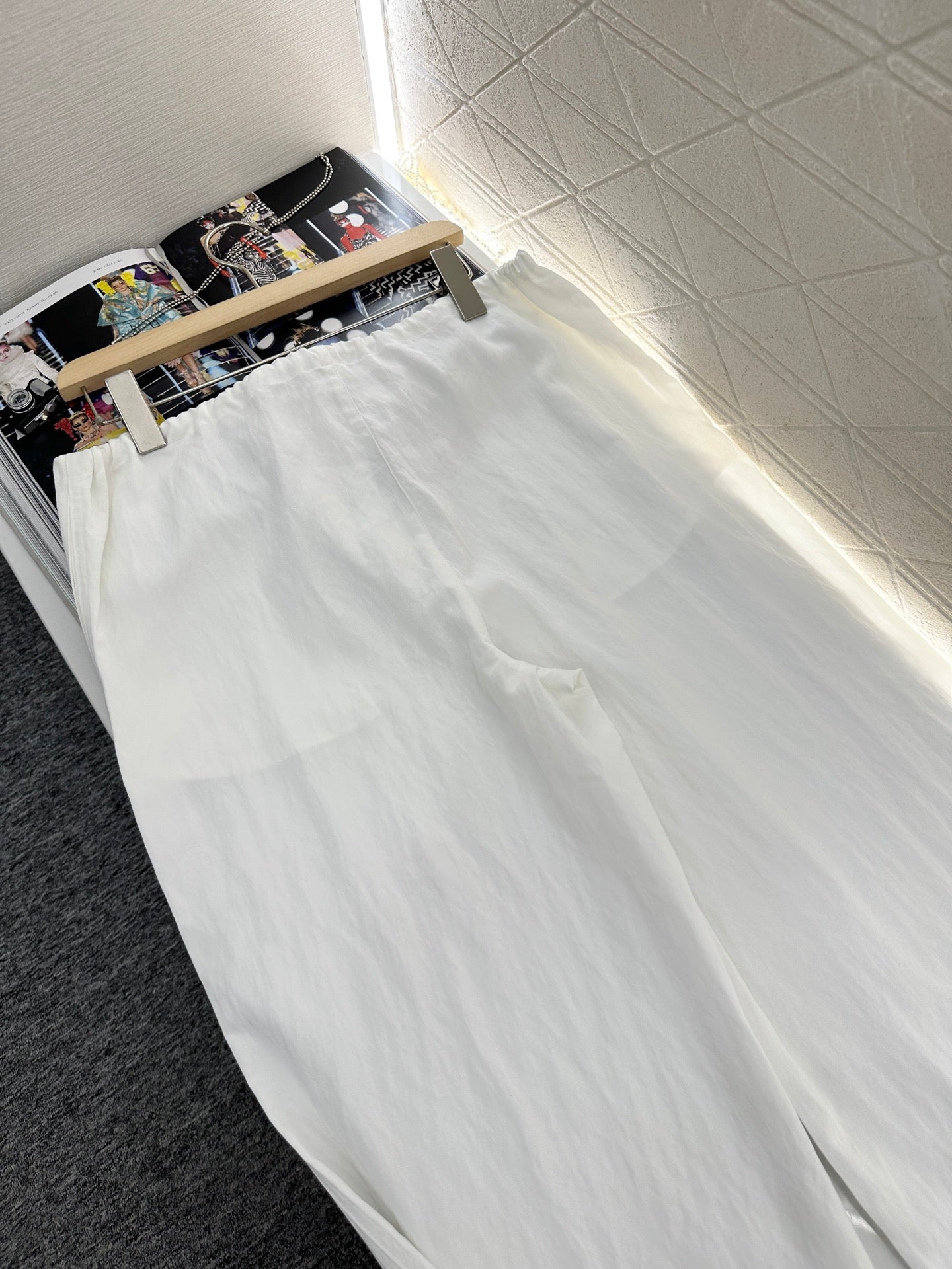 C*♥2025 new products Embroidered wide-leg trousers
